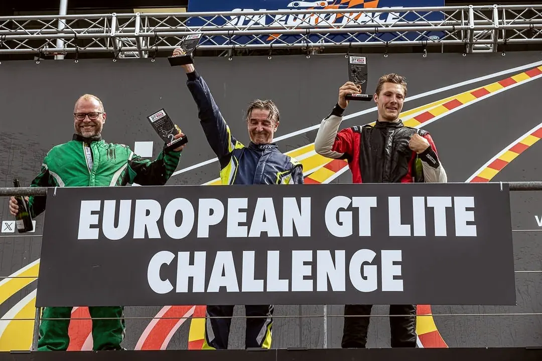 Stupně vítězů pod cedulí EUROPEAN GT LITE CHALLENGE, tři jezdci, Spa-Francorchamps
