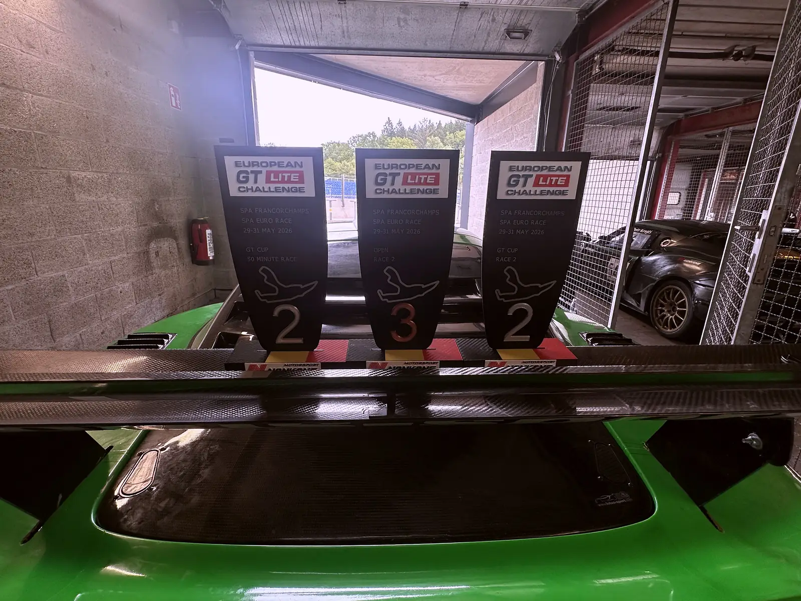 Poháry 2/3/2 na křídle Evory, Spa-Francorchamps